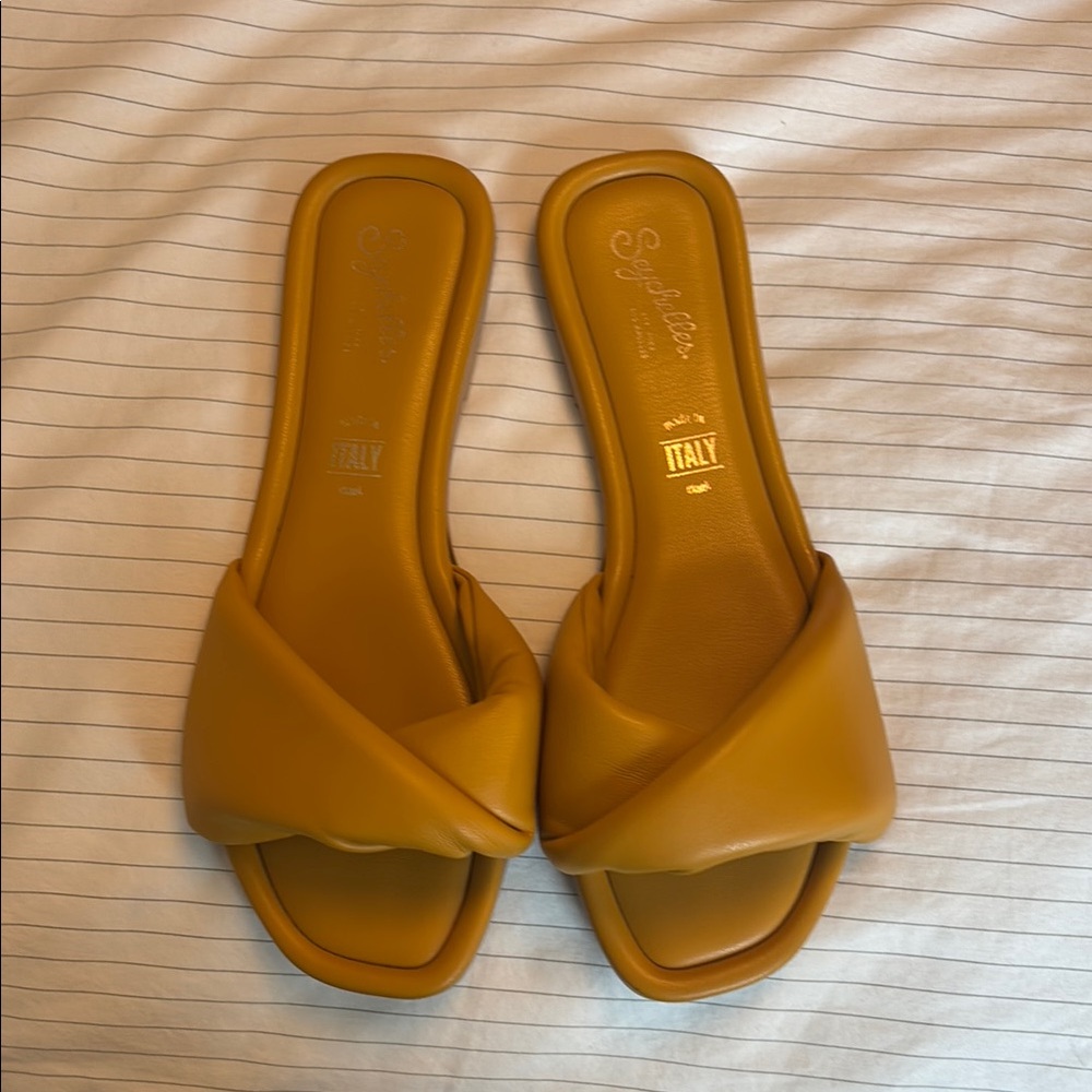 Seychelles Women's Yellow Slide Sandals